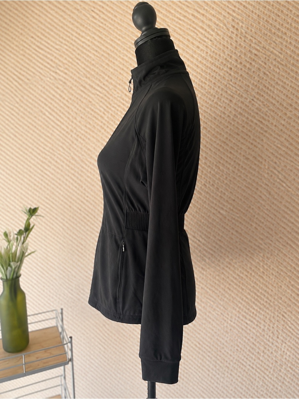 Fabletics Black Full-Zip Performance Utility Jacket - Picture 2 of 10